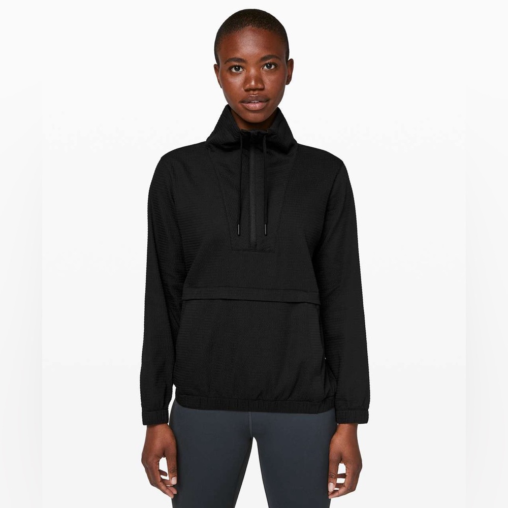 Lululemon X Peloton‎ | Black | Pack Light 1/2 Zip Pullover | Size 8